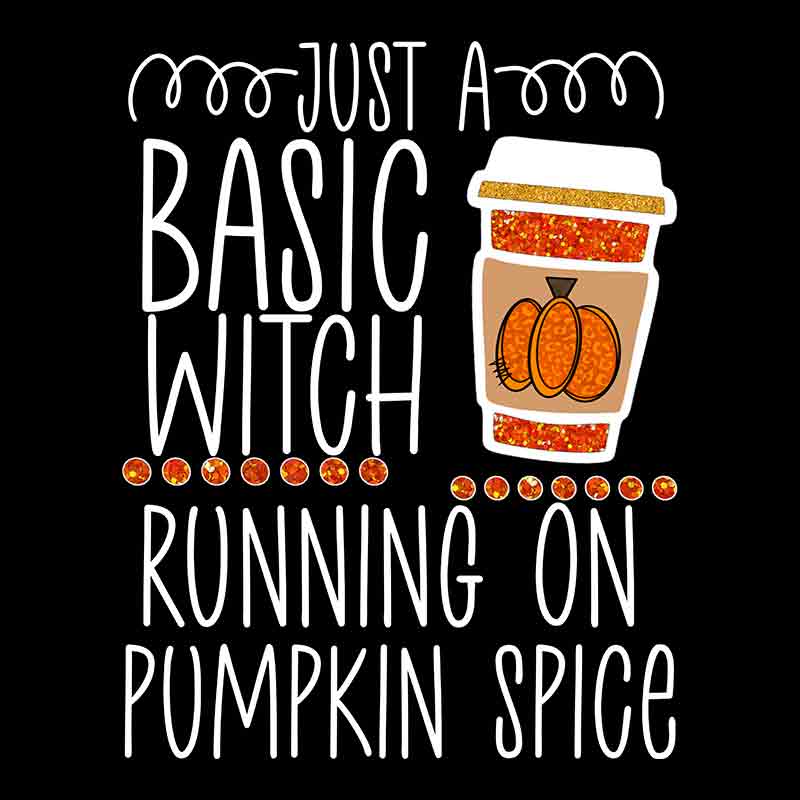 Just A Basic Witch (white) (DTF Transfer)
