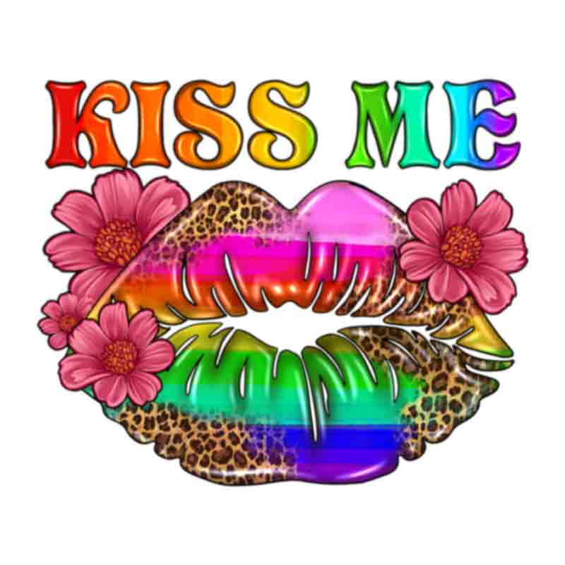 LGBTQ Kiss Me (DTF Transfer)
