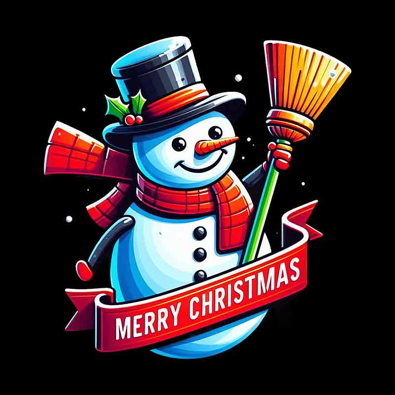 Merry Christmas Snowman 3 (DTF Transfer)