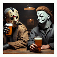 Michael vs Jason Share A Brew (DTF Transfer)