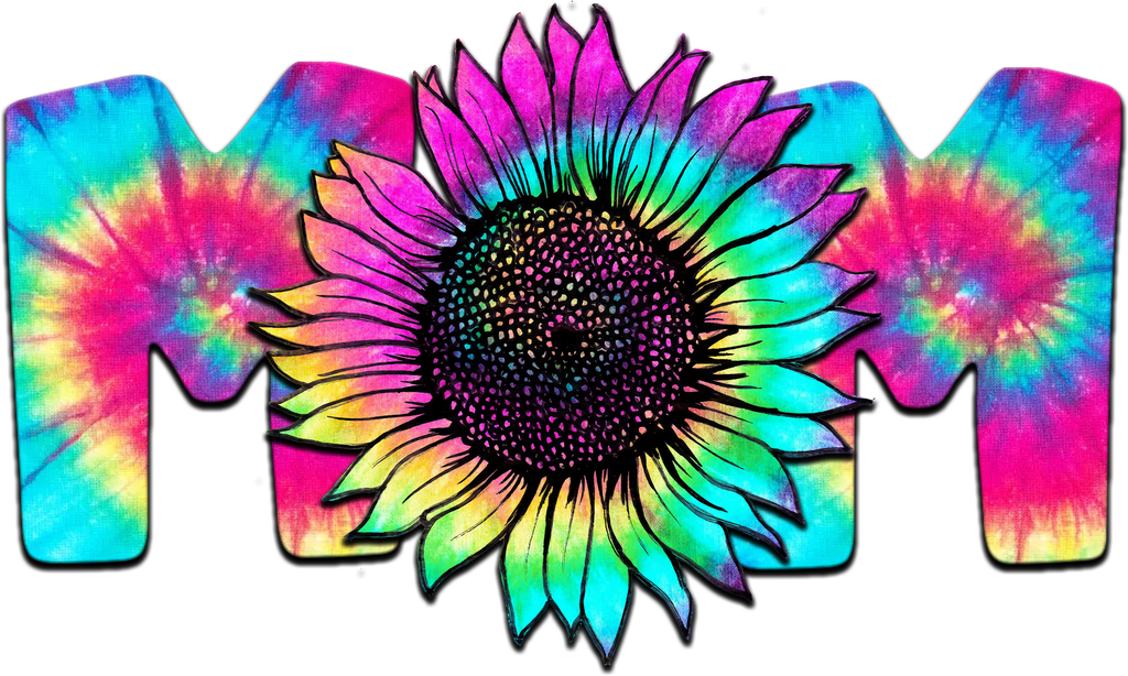 Mom Tie Dye Sunflower (DTF Transfer)