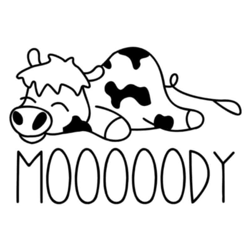 Mooooody Cow (DTF Transfer)
