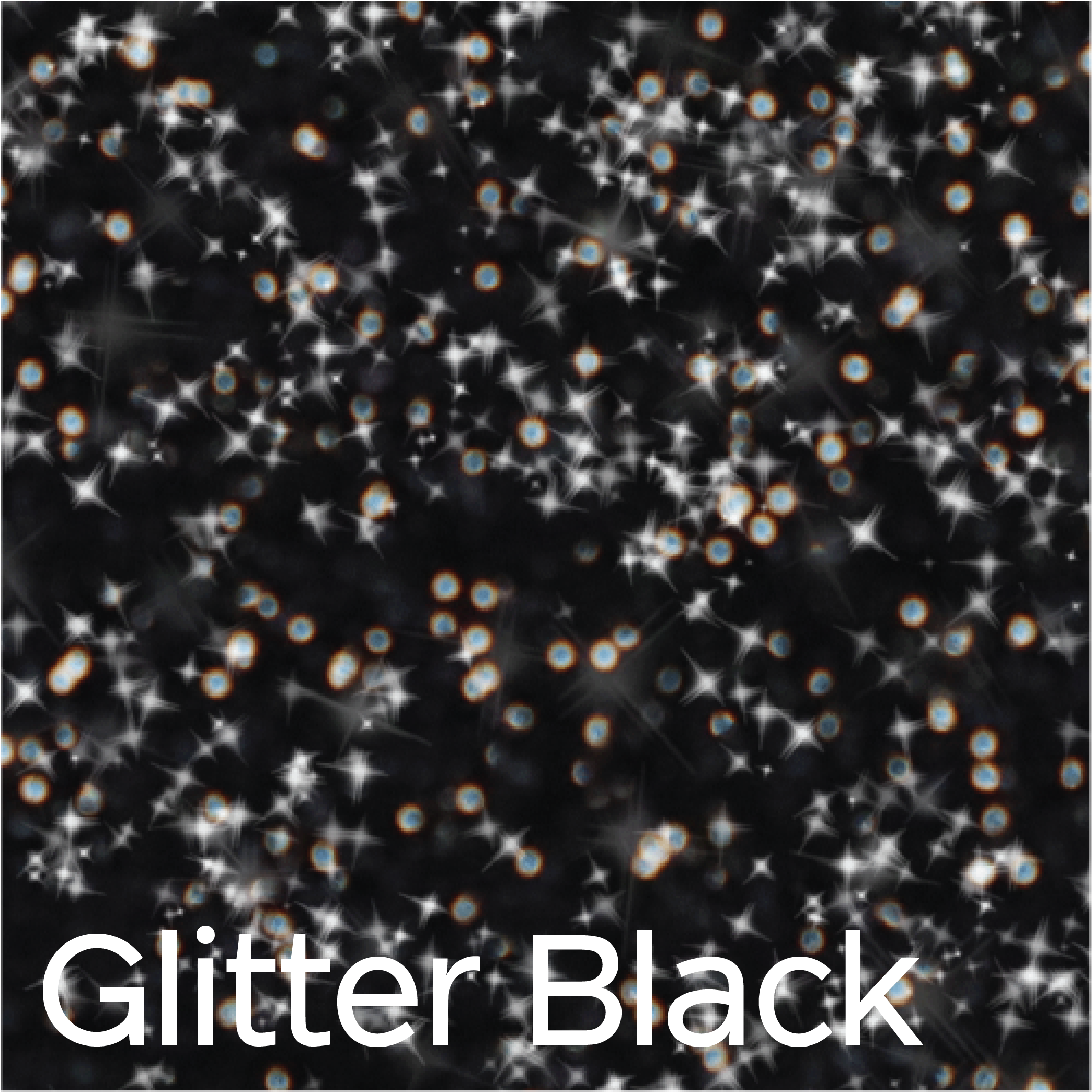 Black Glitter PARART 3D Puff Heat Transfer Vinyl (HTV)