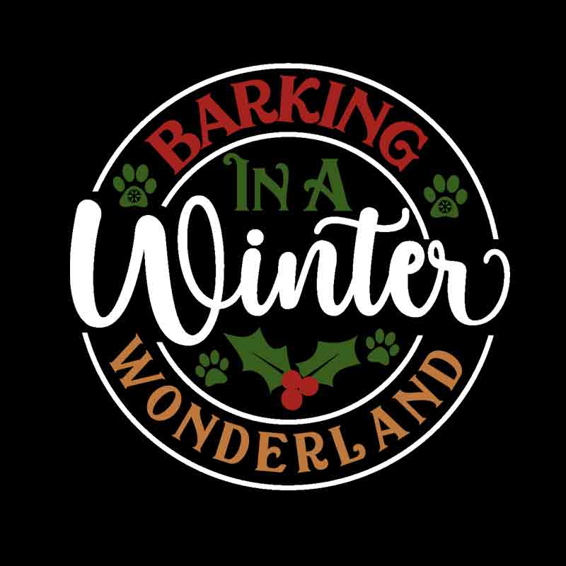 Pets - Barking In A Winter Wonderland (DTF Transfer)