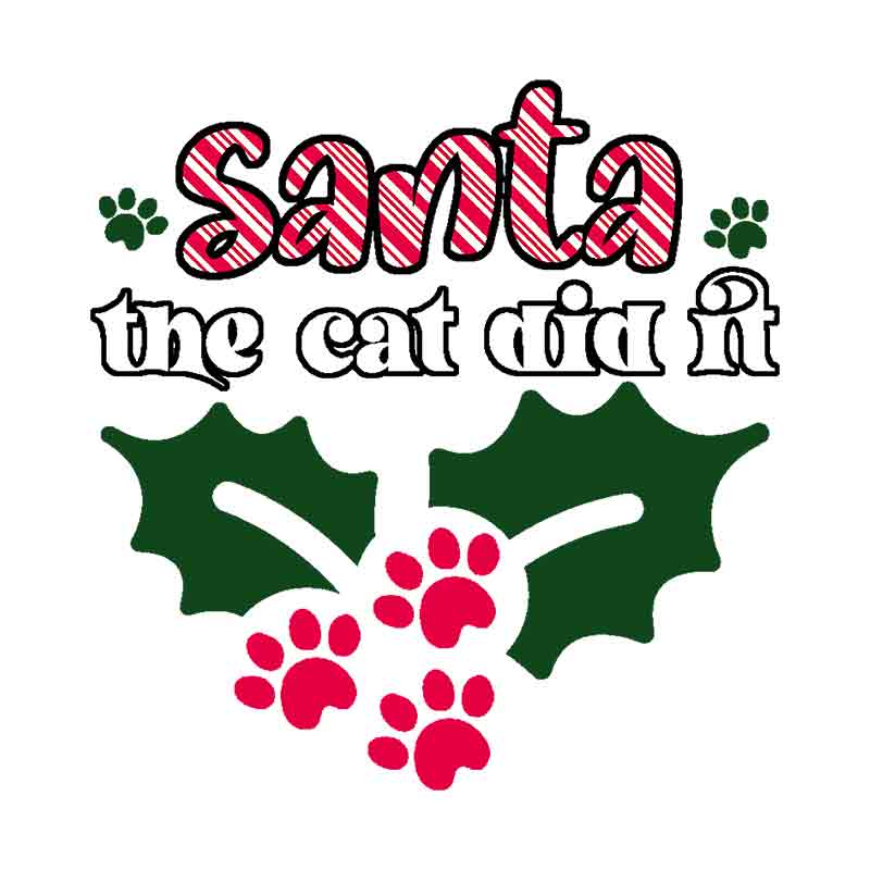 Pets - Santa The Cat Did It (DTF Transfer)
