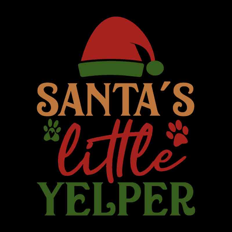 Pets- Santas Little Yelper (DTF Transfer)