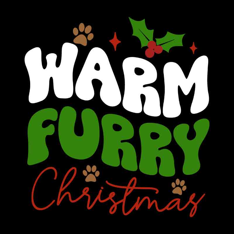Pets - Warm Furry Christmas (DTF Transfer)