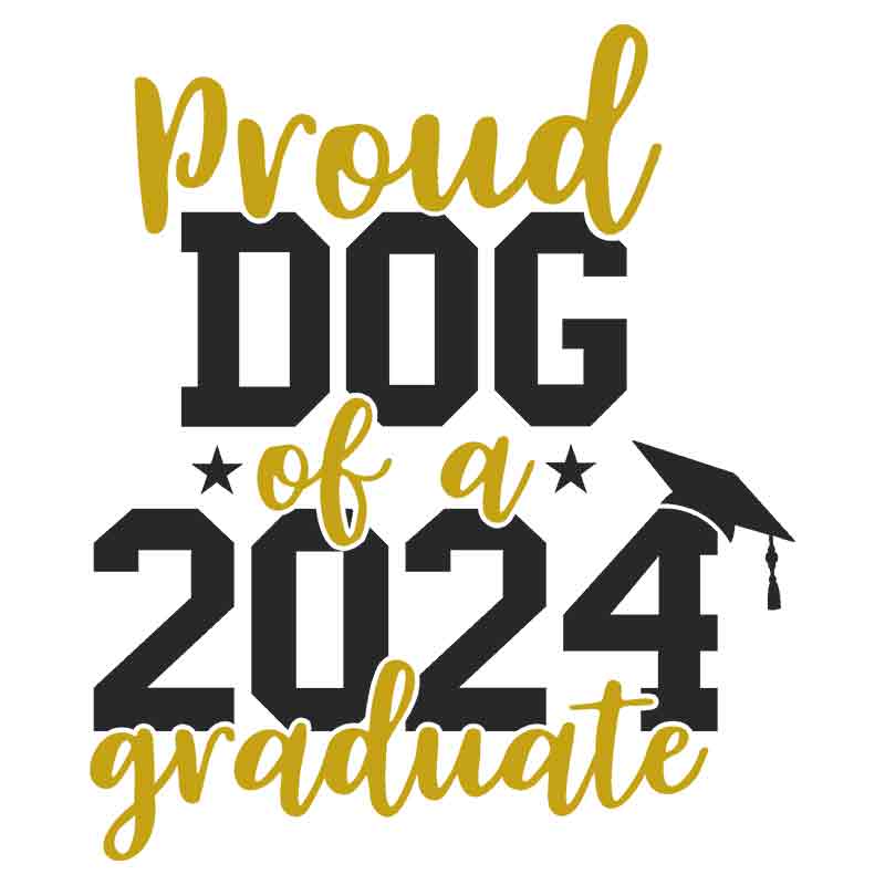 Proud Dog 2024 Graduate (DTF Transfer)