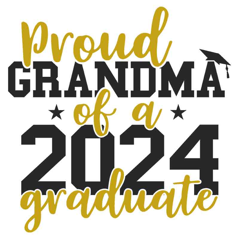 Proud Grandma 2024 Graduate (DTF Transfer)
