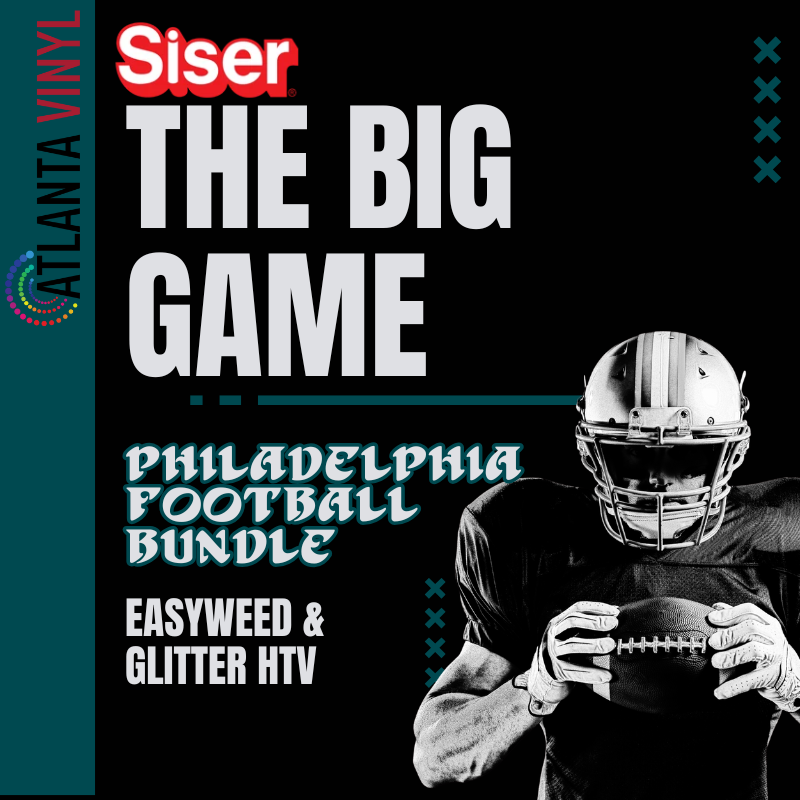 Das Big Game Bundle: Philadelphia - Siser EasyWeed &amp; Glitter HTV Bundle (8 Farben)