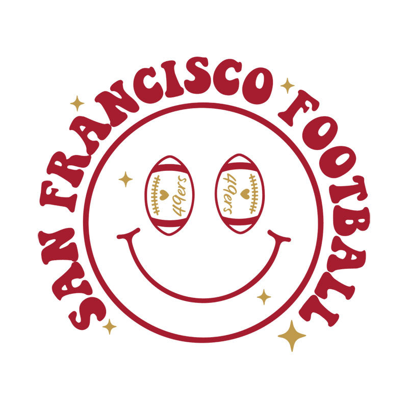San Francisco Football Smiley (DTF Transfer)