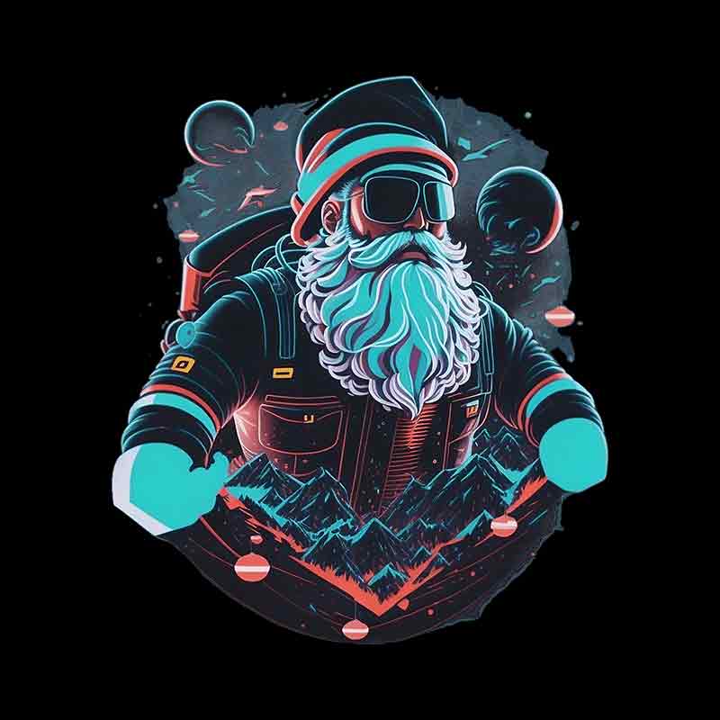 Santa In Space 2 (DTF Transfer)