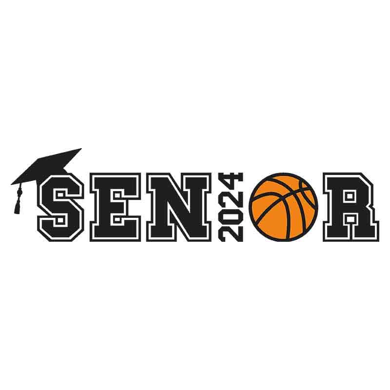 Senior 2024 Basketball #1 (DTF Transfer)