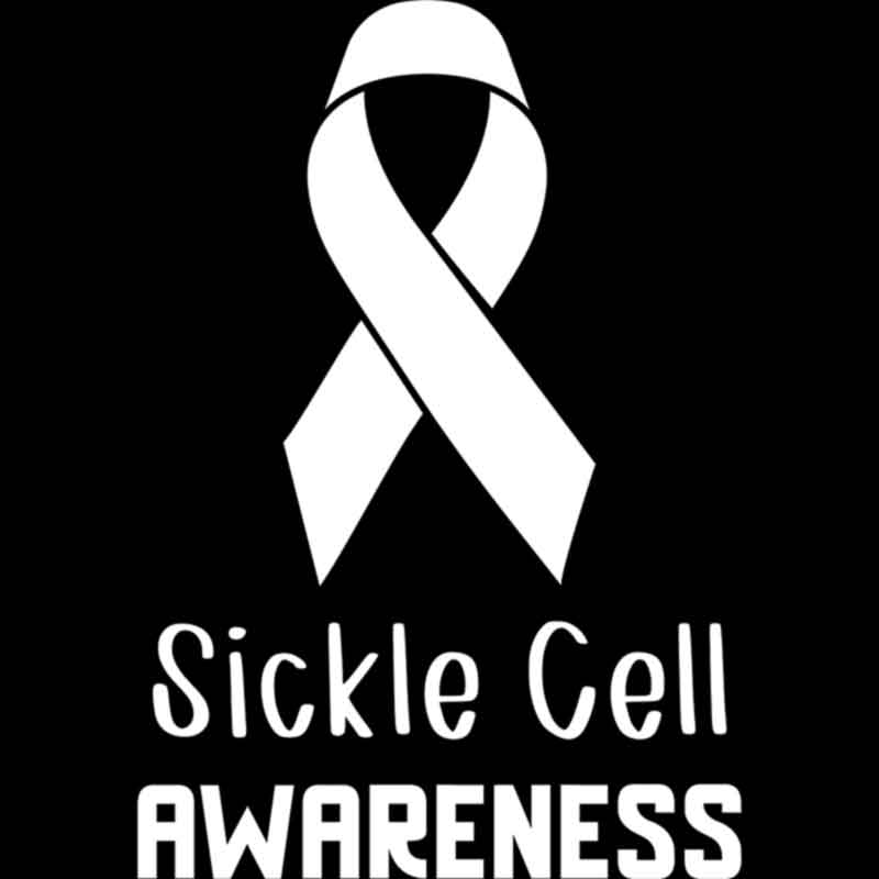 Sickle Cell Awareness white (DTF Transfer)