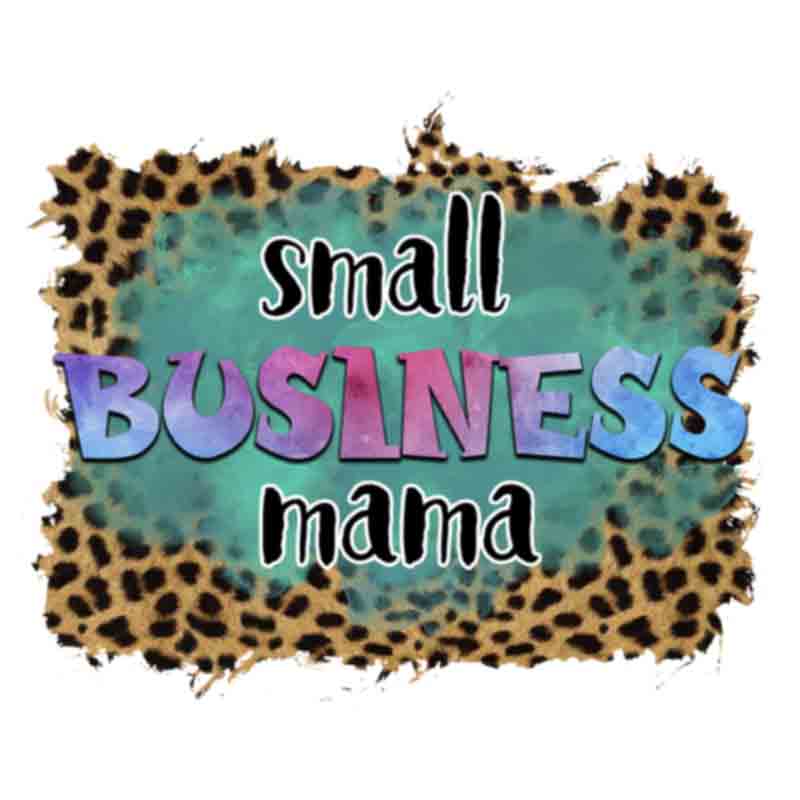 Small Business Mama Leopard Watercolor (DTF Transfer)
