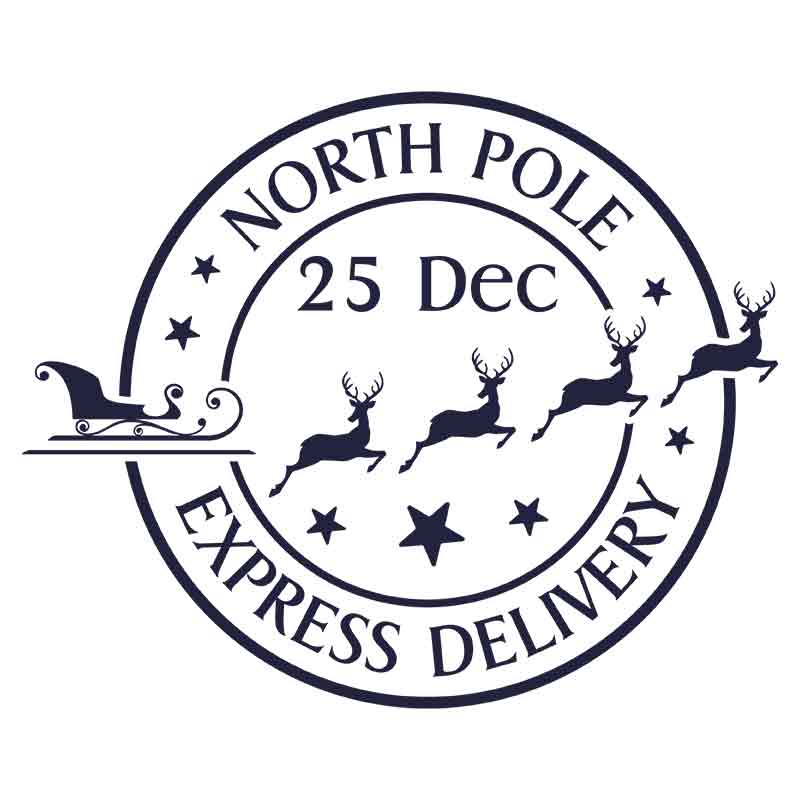 Stamp - North Pole 3 (DTF Transfer)