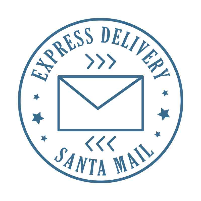 Stamp - Santa Mail Express Delivery (DTF Transfer)