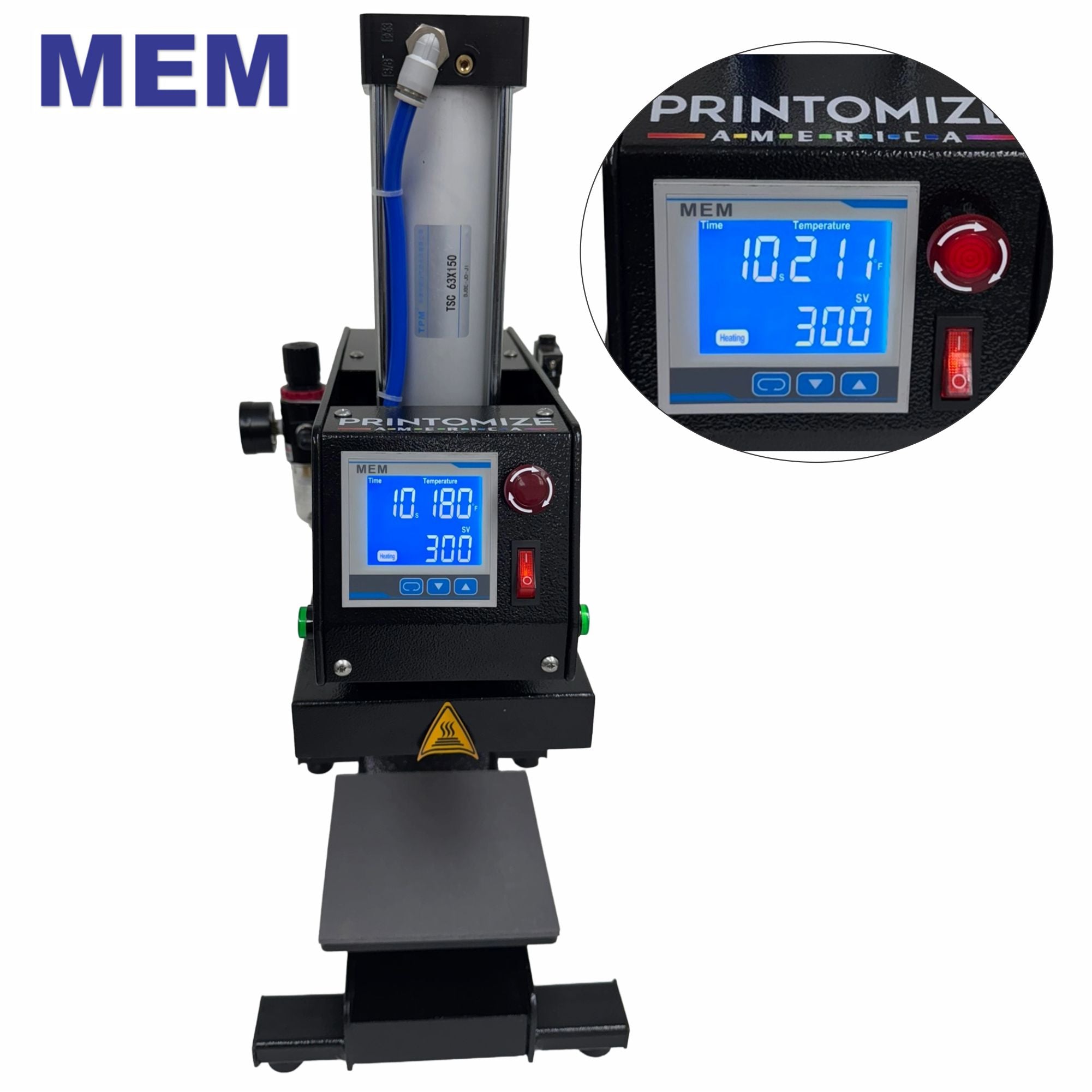 TQ1-1515 Small 6" x 6" Label Pneumatic Heat Press Machine