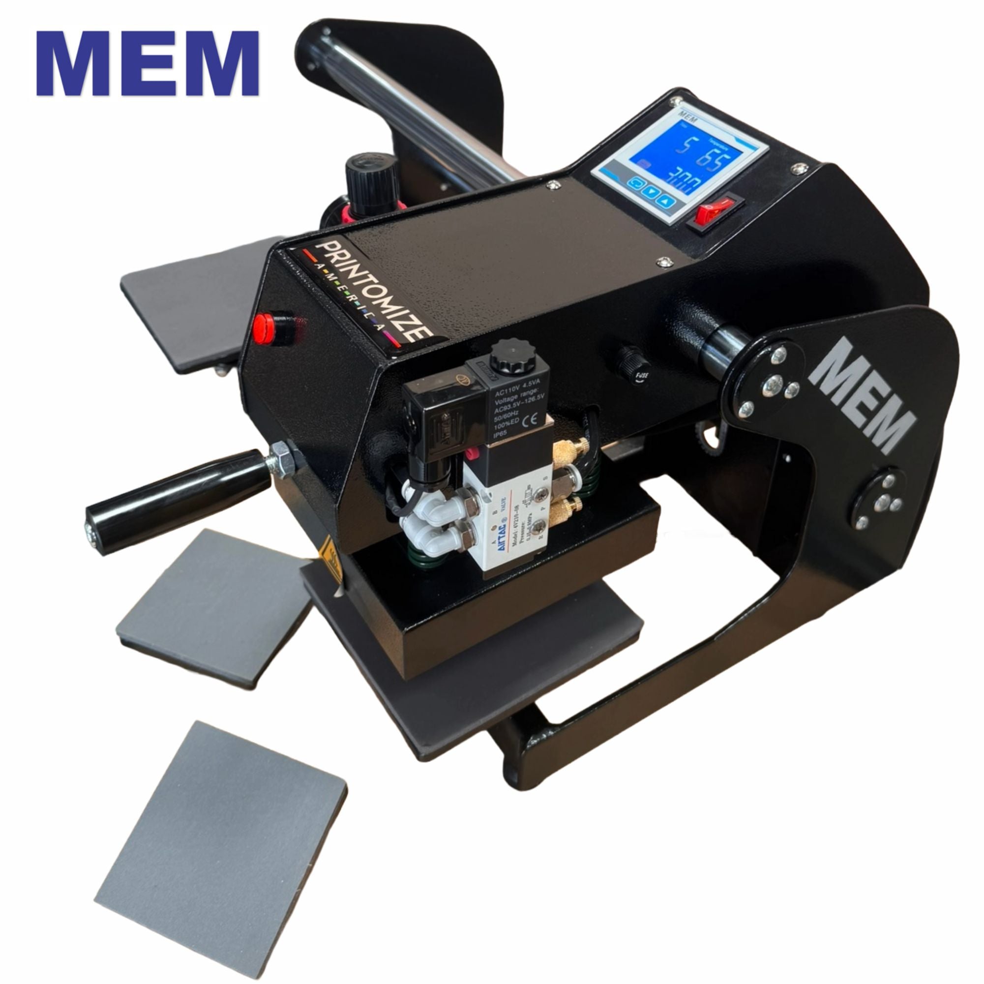 TQ-1515 6" x 6" and 4" x 4" Pneumatic Double Station Heat Press Machine
