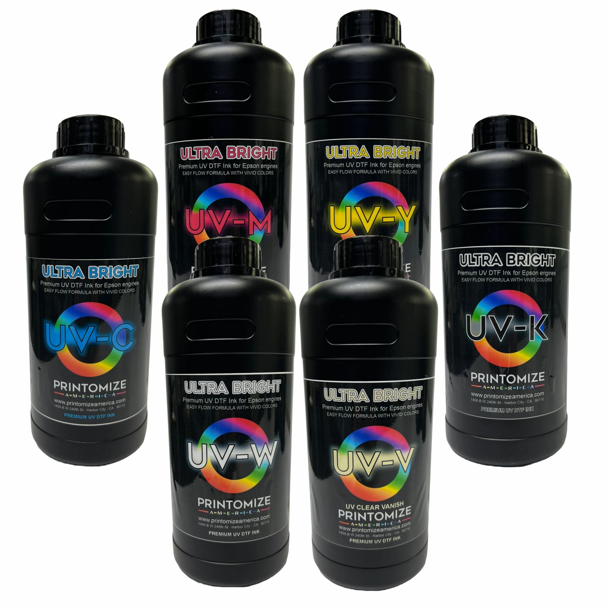 Ultra Bright UV DTF Ink 1 Liter CMYK