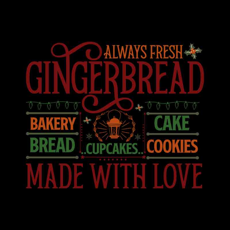 Vintage Always Fresh Gingerbread (DTF Transfer)