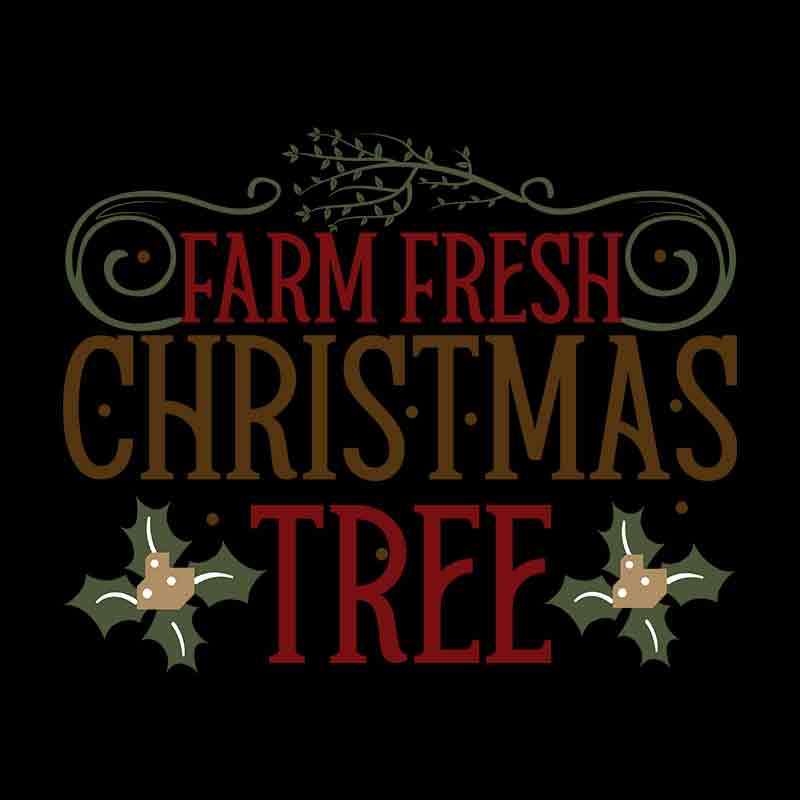 Vintage Farm Fresh Christmas Tree (DTF Transfer)