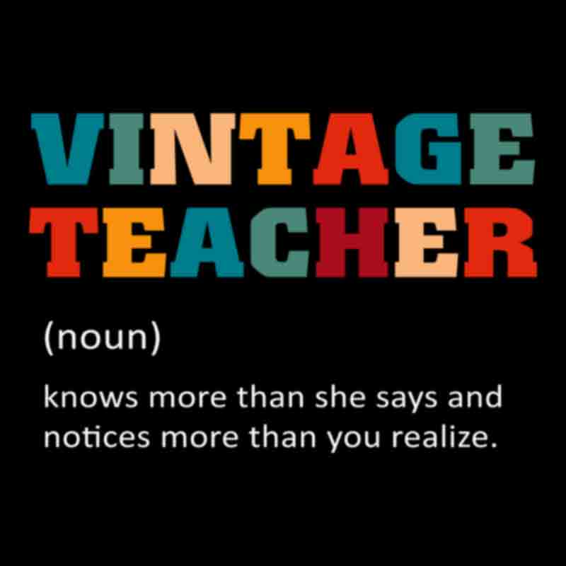 Vintage Teacher Noun (DTF Transfer)