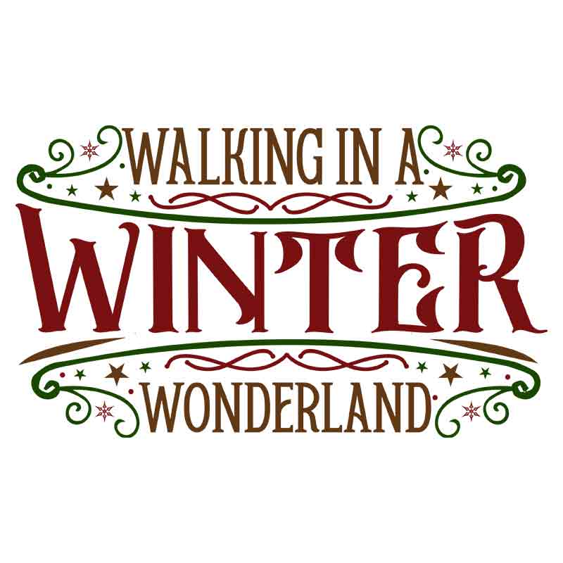 Vintage Walking In A Winter Wonderland 2 (DTF Transfer)