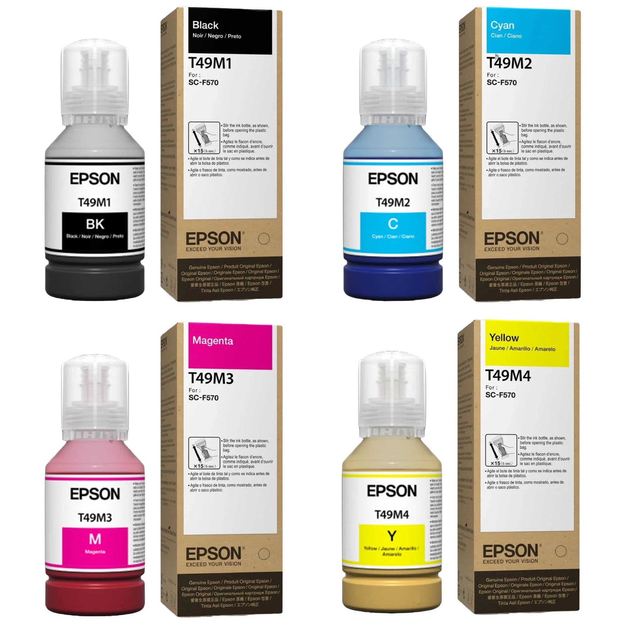 Genuine Epson Dye-Sublimation Ink for Surecolor F170/F570 - Atlanta Vinyl
