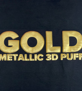 Gold Metallic PARART 3D Puff Heat Transfer Vinyl (HTV)