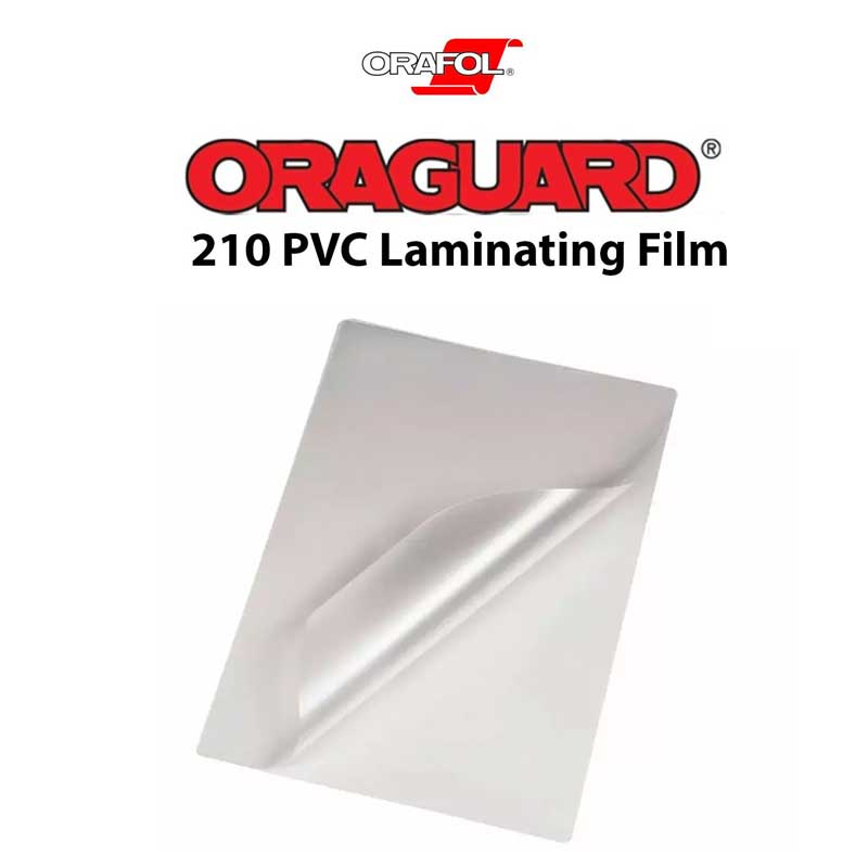 8.5" x 11" Sheets of ORAGUARD® 210 PVC Laminating Film, Gloss