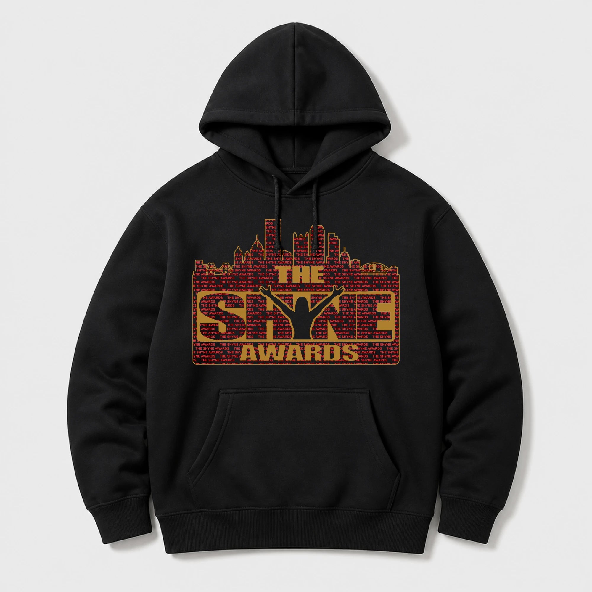 Shyne Awards Gold/Red Skyline Hoodie