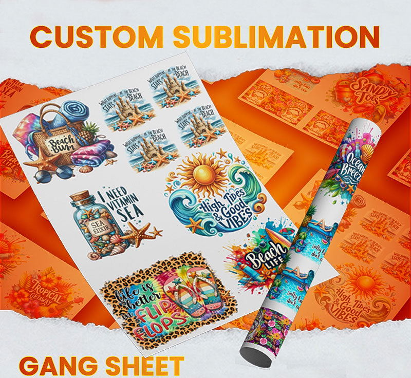 Custom Sublimation Gang Sheet (AV Build) (23" x By The Linear Inch)