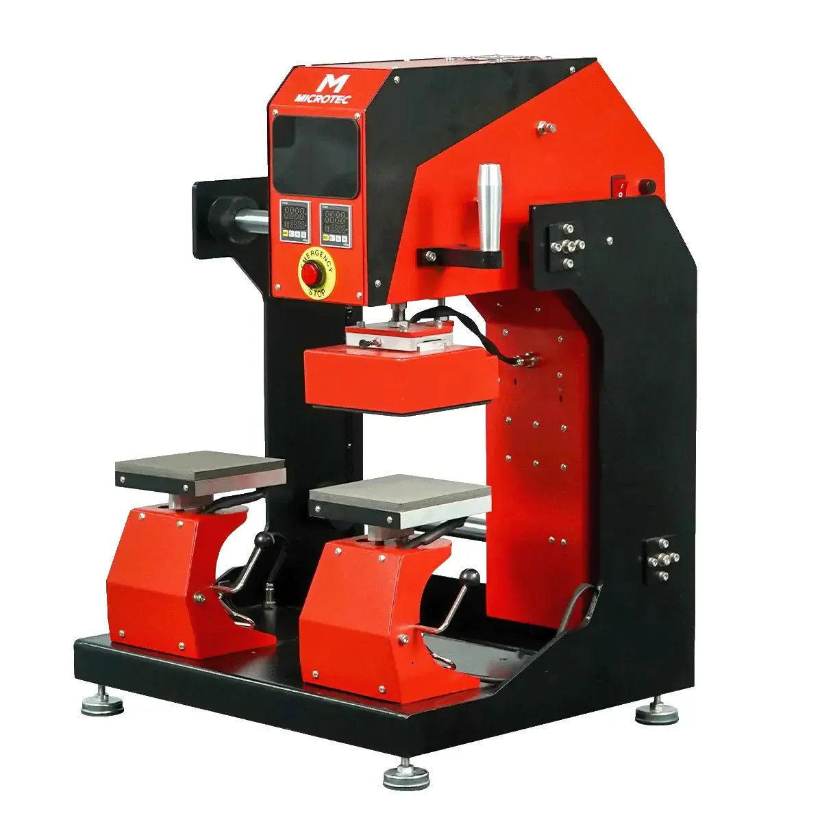 TITAN Double Station Dual Heat Pneumatic Cap & Label Combo Heat Press