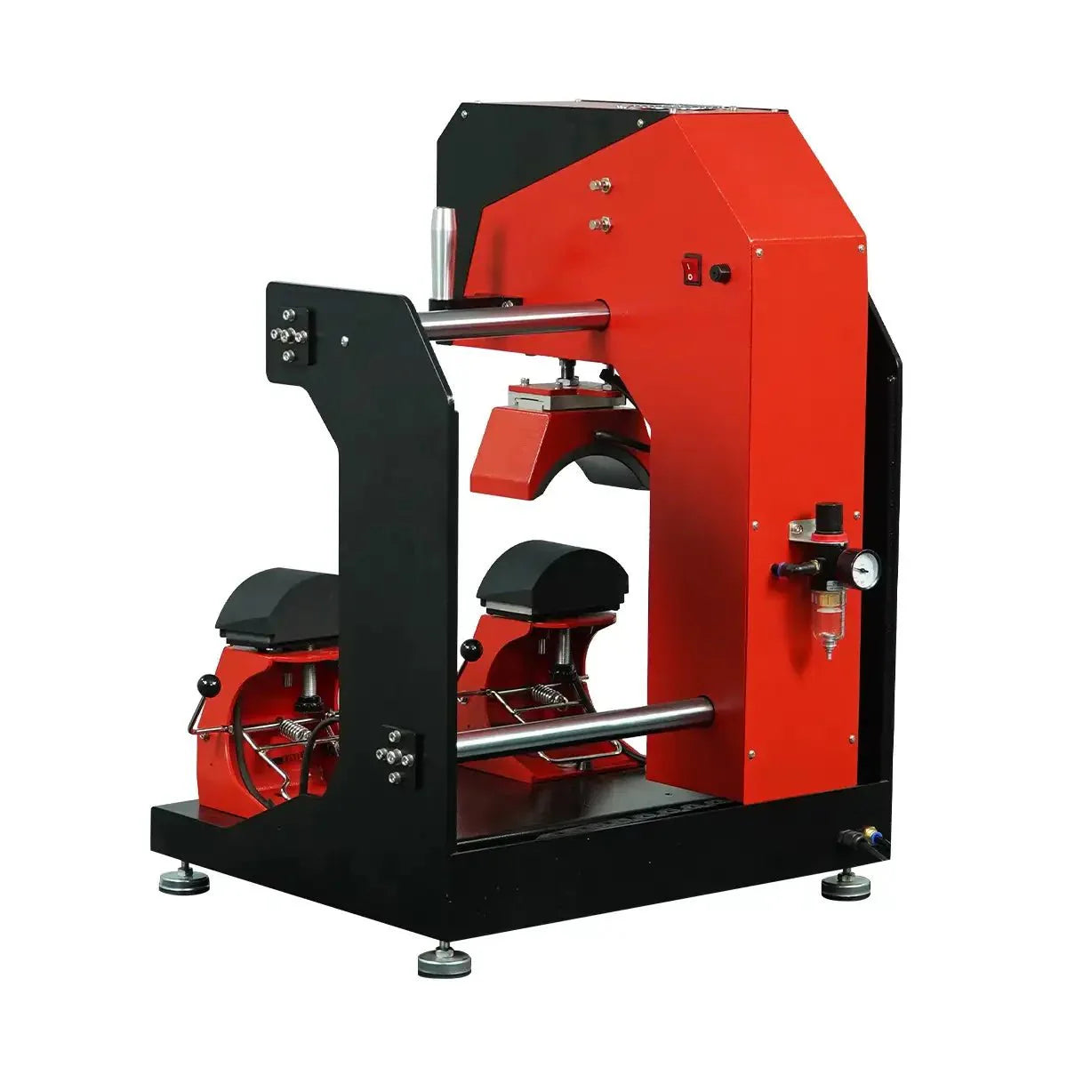 TITAN Double Station Dual Heat Pneumatic Cap & Label Combo Heat Press