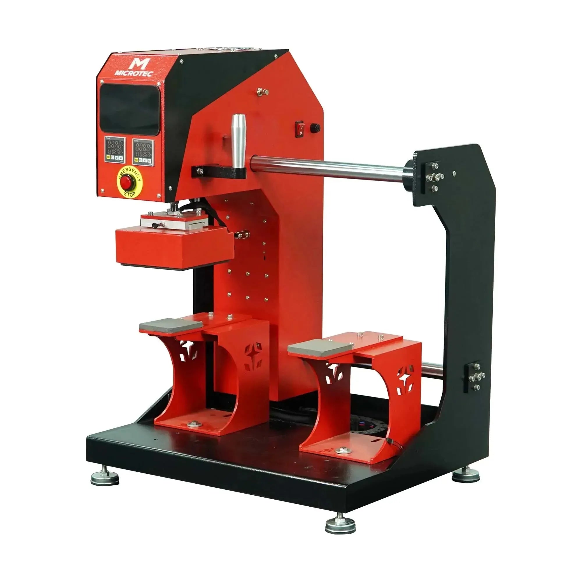 TITAN Double Station Dual Heat Pneumatic Cap & Label Combo Heat Press