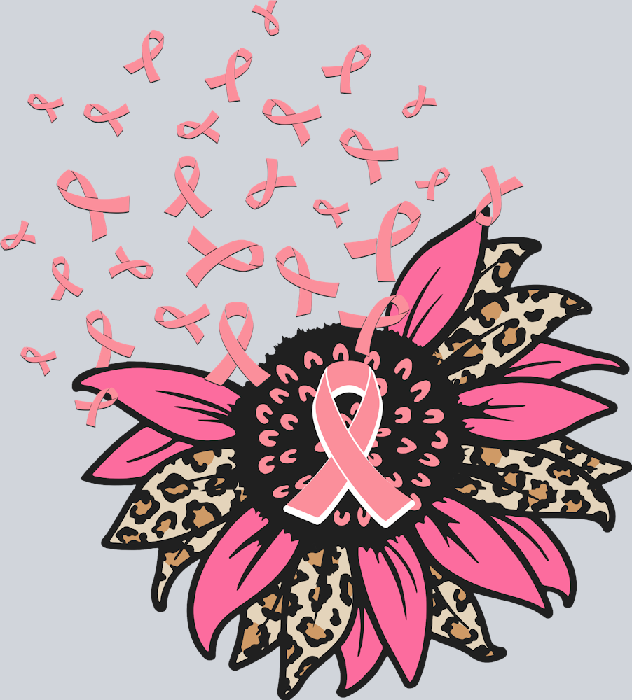 Pink Ribbon Sunflower BCA - STK06866