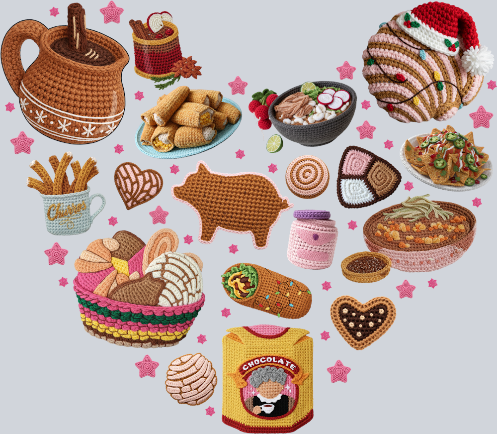 Faux Yarn Tis The Season Heart - STK07519