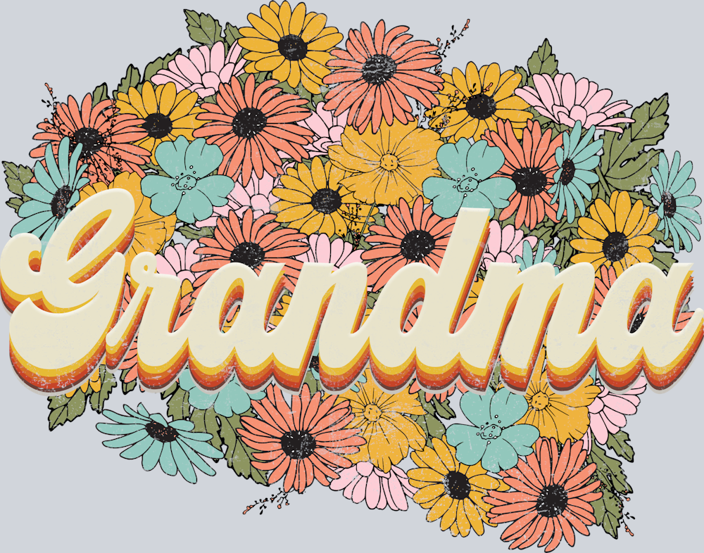 Florals Retro Grandma - STK02043