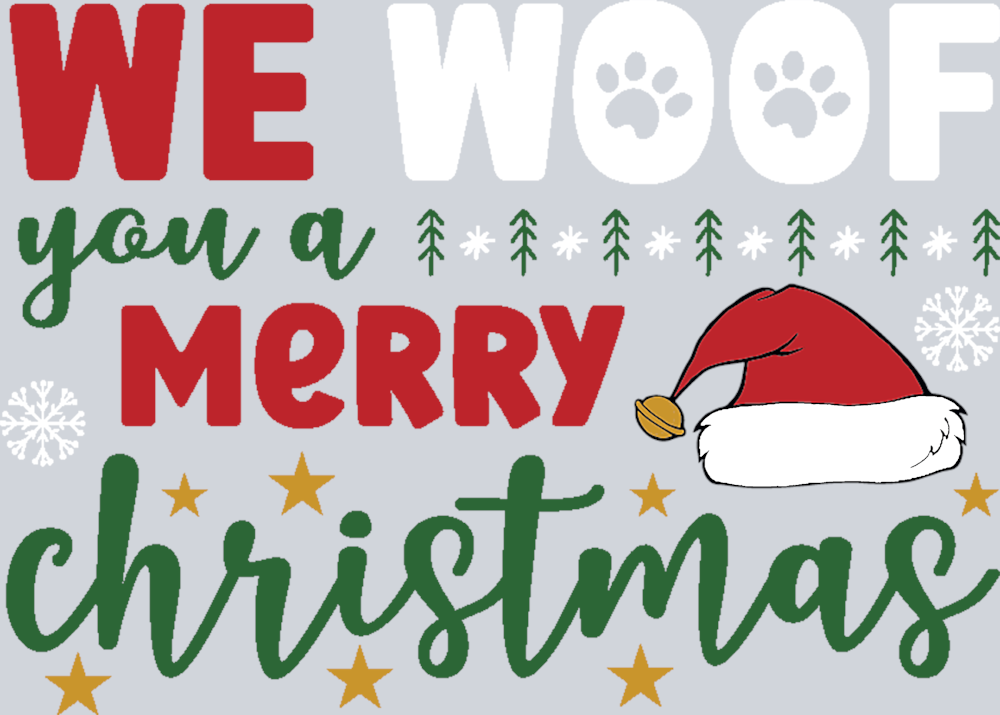 Pets We Woof You A Merry Christmas 1 - STK04901