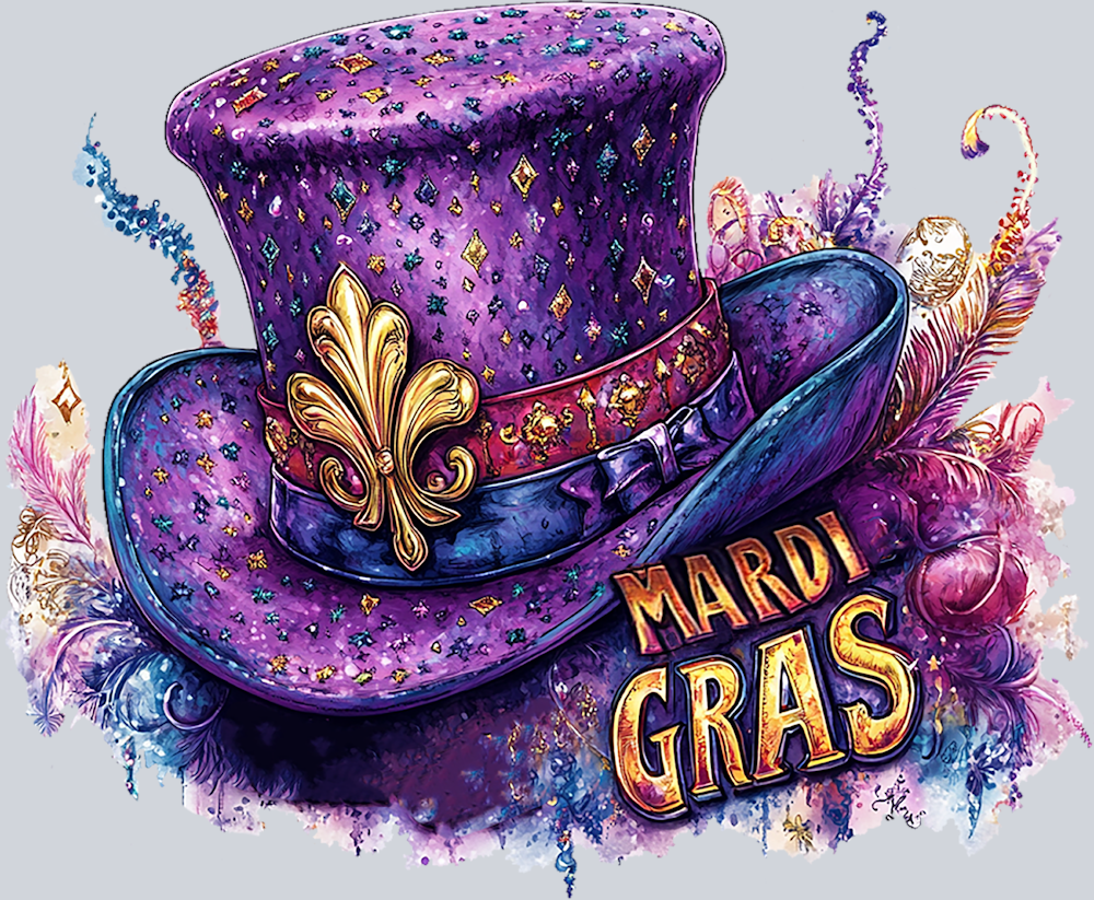 Mardi Gras Tophat - STK04105