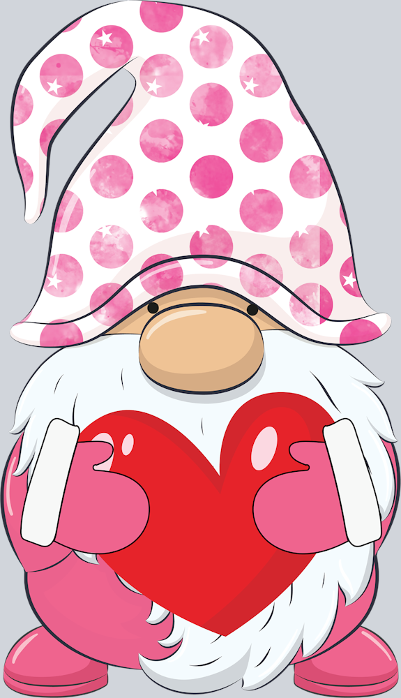 Gnome Pink Dots - STK02322