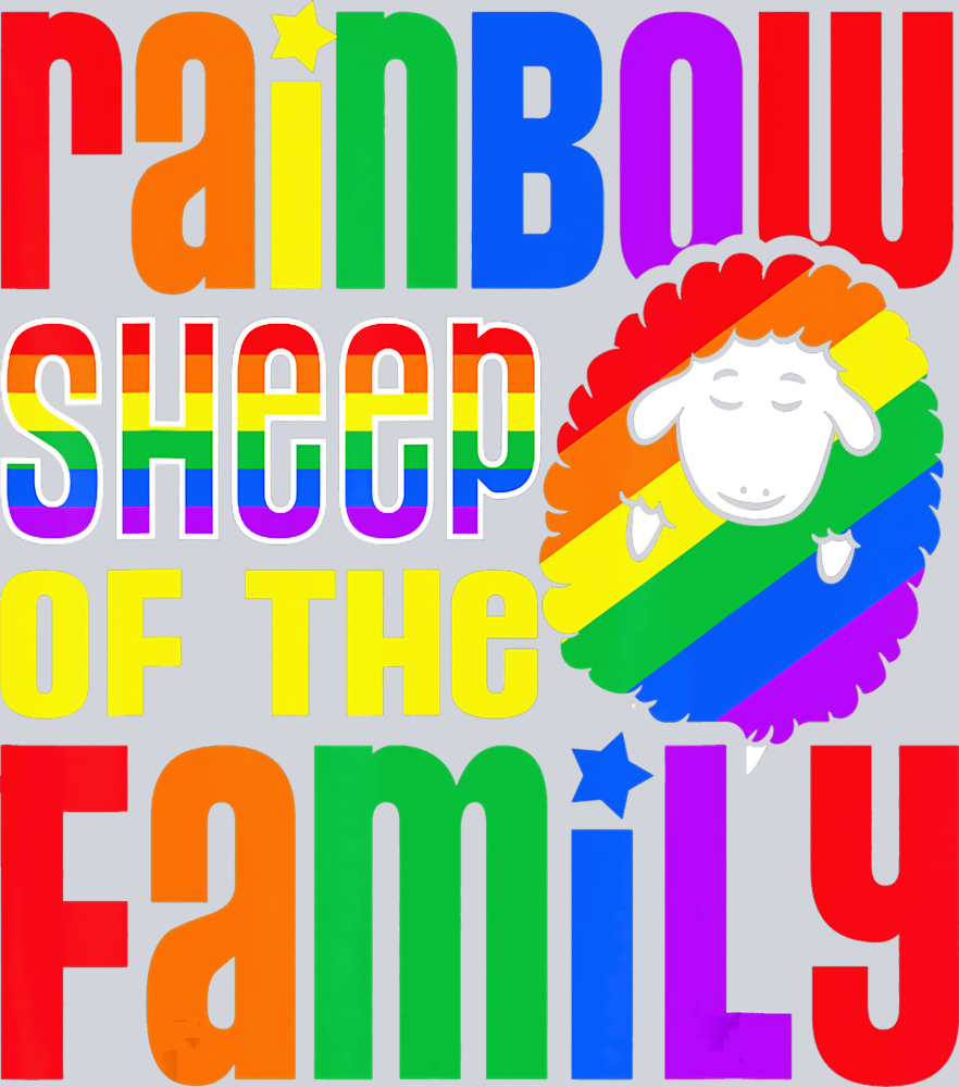 Rainbow Sheep Of The Family - STK05128
