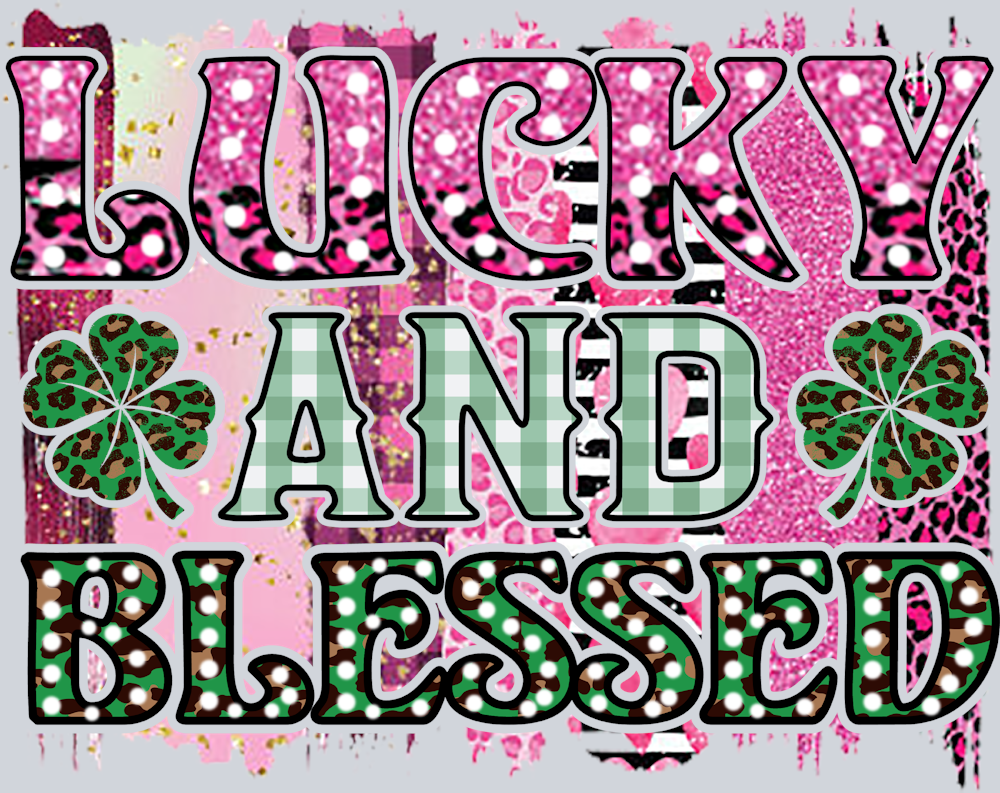 Lucky And Blessed Shamrocks - STK03827