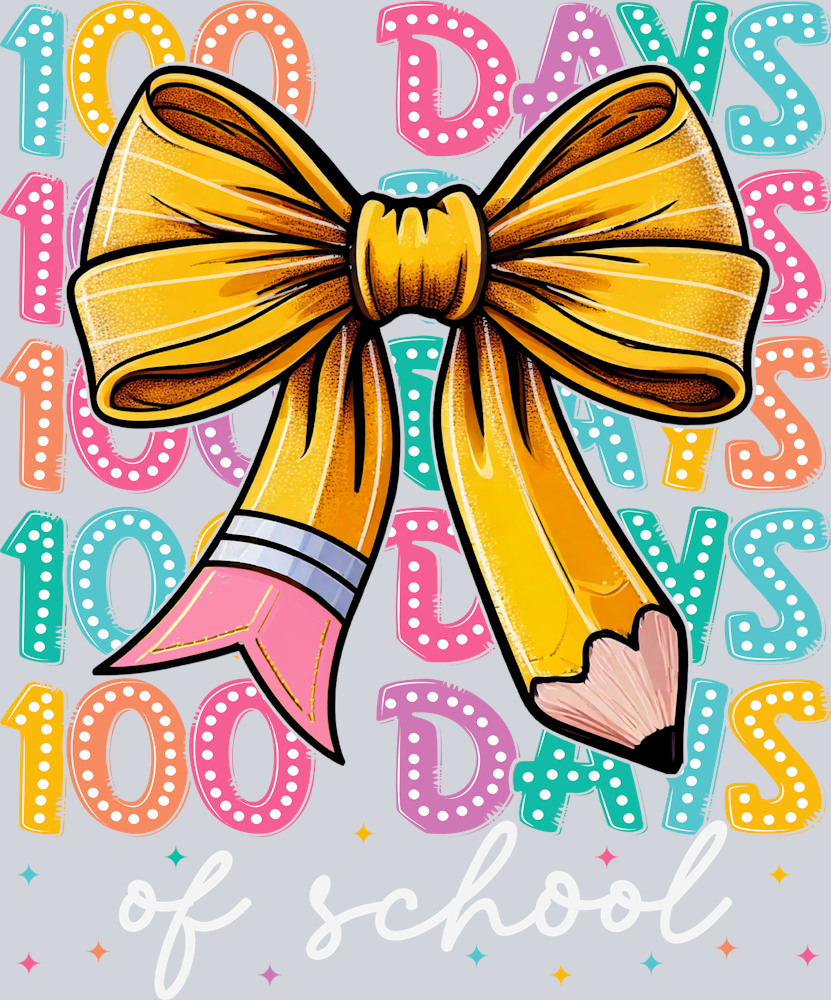 100 Days Of School Pencil White - STK07282