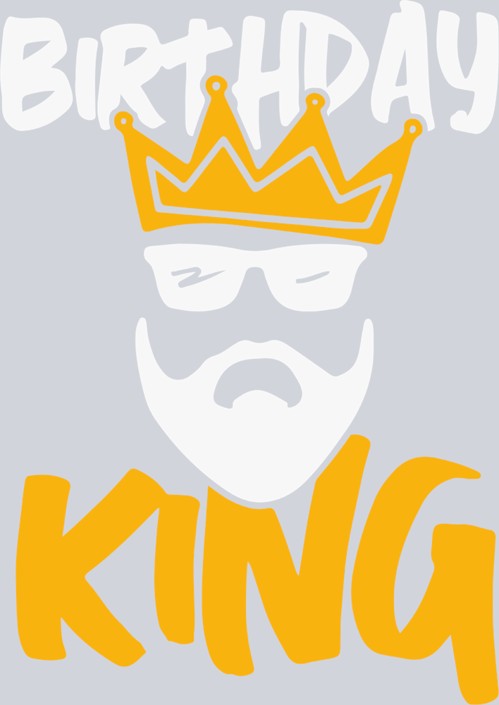 Birthday King White - STK00567