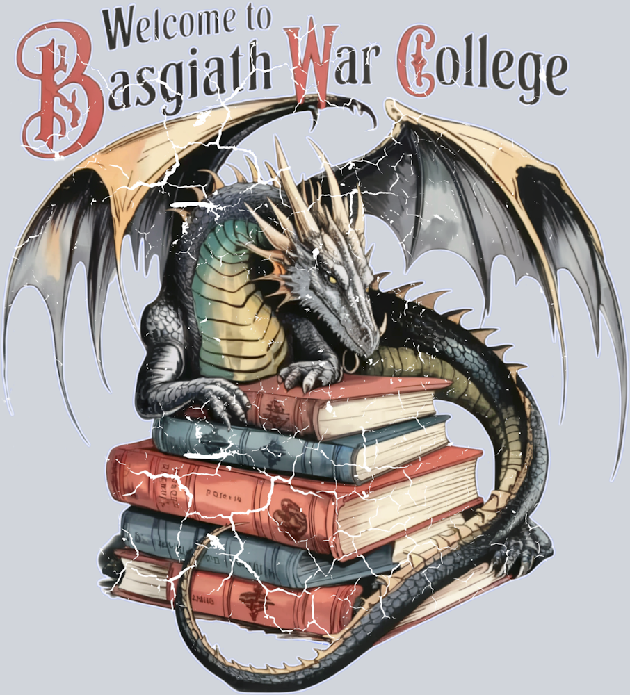 Dragon With Book White - STK07291