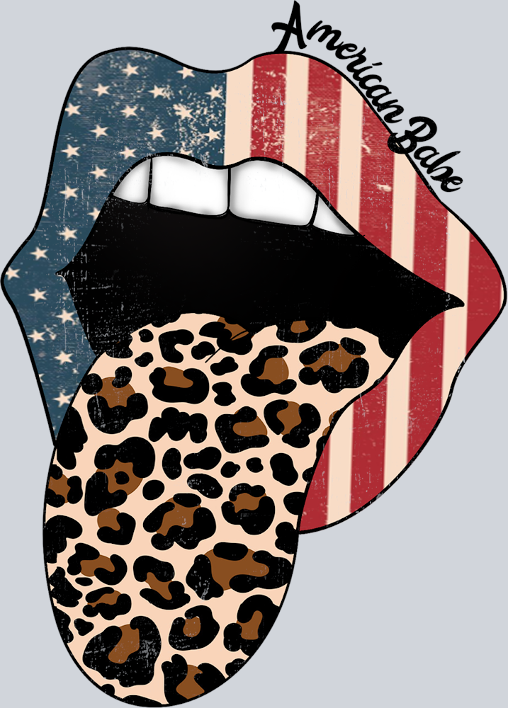 Red White And Leopard Lips - STK05165