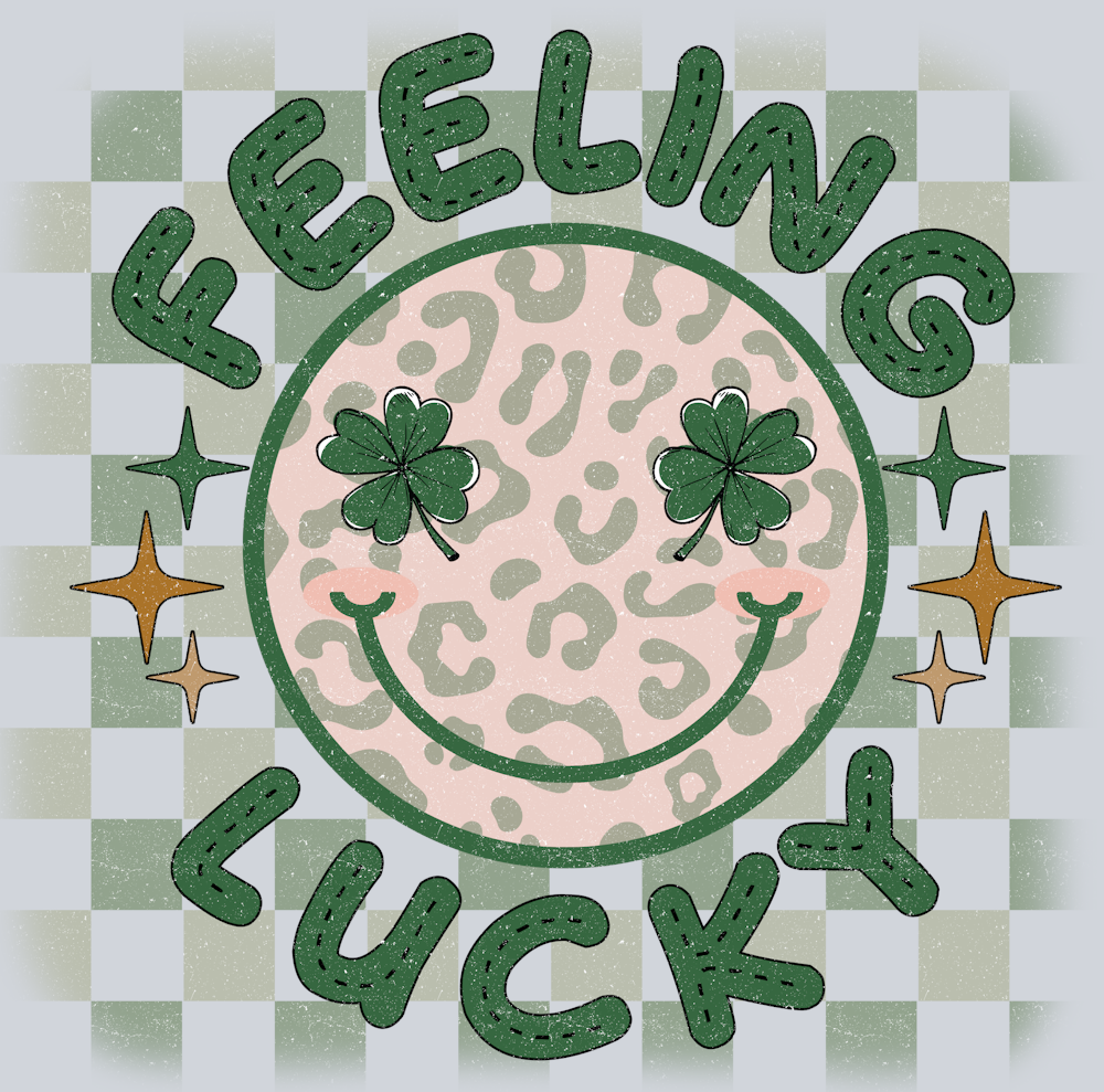 Retro Feeling Lucky Smiley - STK05197