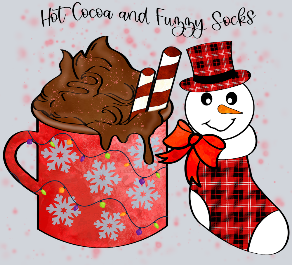 Hot Cocoa Fuzzy Socks - STK02806